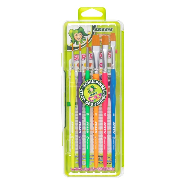 Jolly Neon 6 darabos ergonómikus fogós ecsetkészlet (9460-0007)