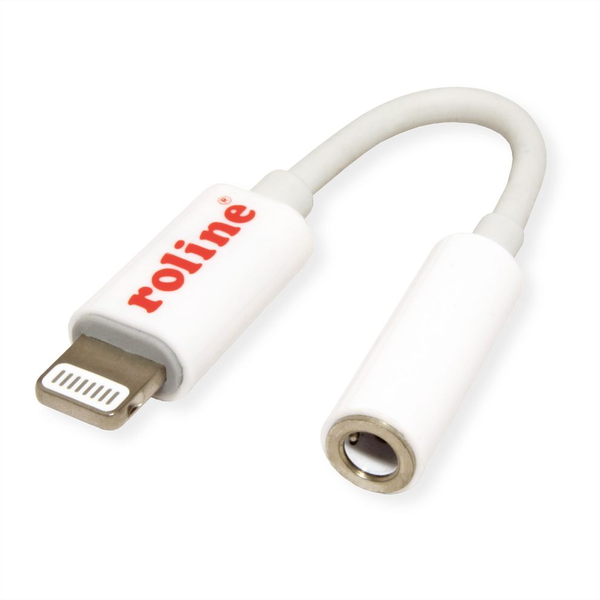 Roline 12.03.3214 Lightning apa - 3.5mm Jack anya Adapter