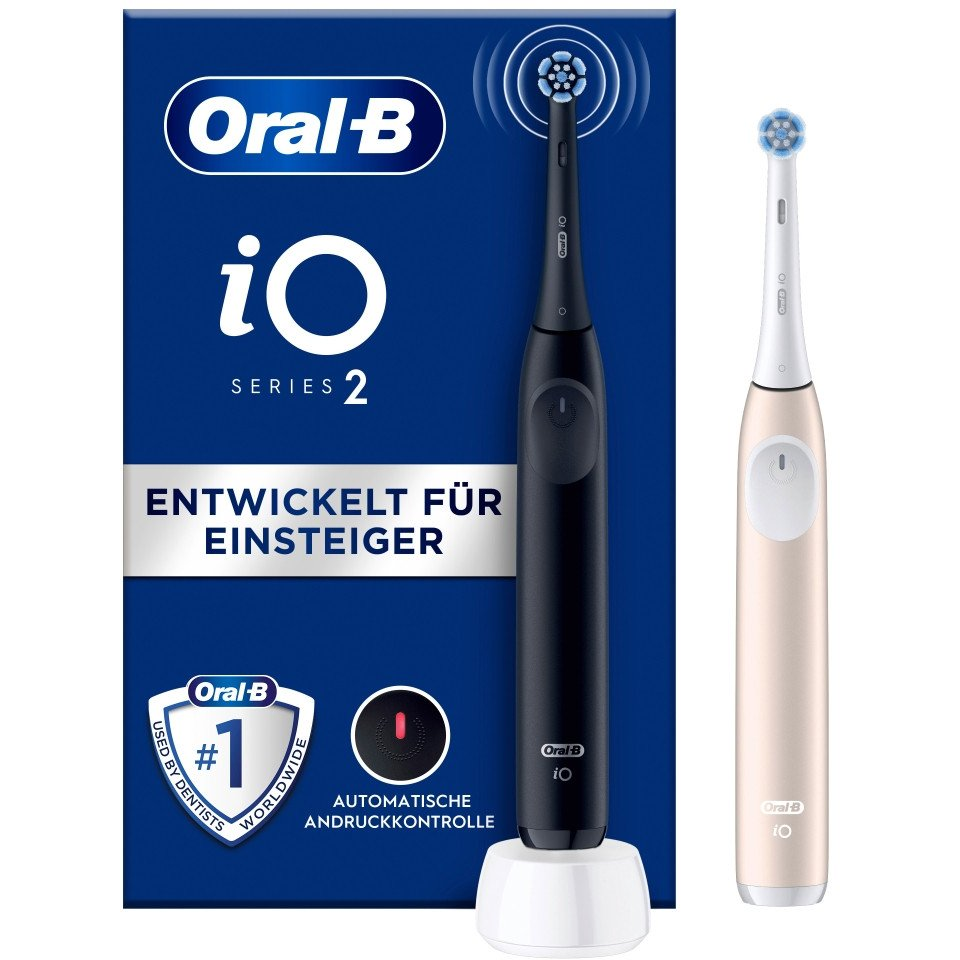 Oral-B iO Series 2 elektromos fogkefe dupla szett Night Black/Calm Pink (62470)