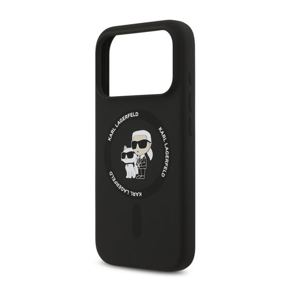 CG MOBILE KARL LAGERFELD LIQUID SILICONE KARL AND CHOUPETTE MAGSAFE szilikon telefonvédő (ütésállóság, MagSafe) FEKETE Apple iPhone 17 Pro (KLHMP17LSCMKCRHK)