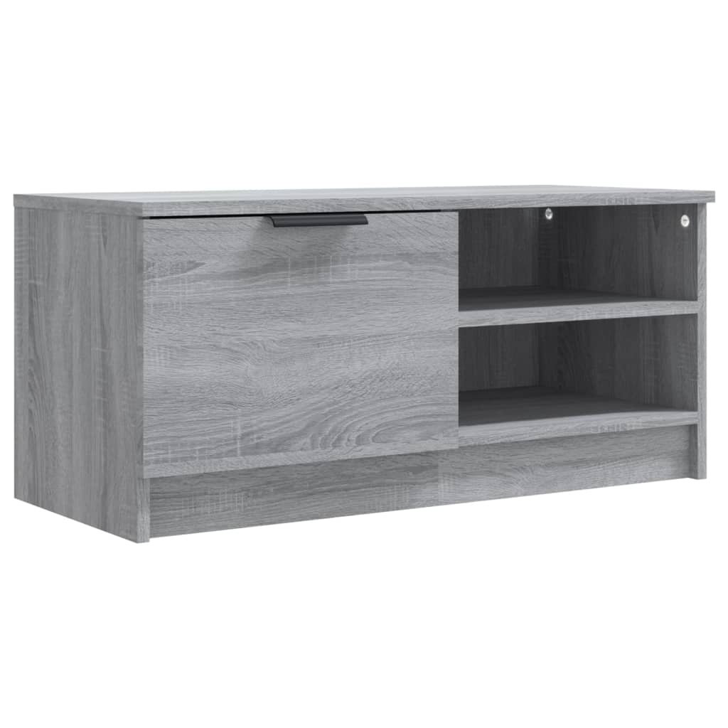 szürke sonoma színű szerelt fa TV-szekrény 80 x 35 x 36,5 cm (817119)
