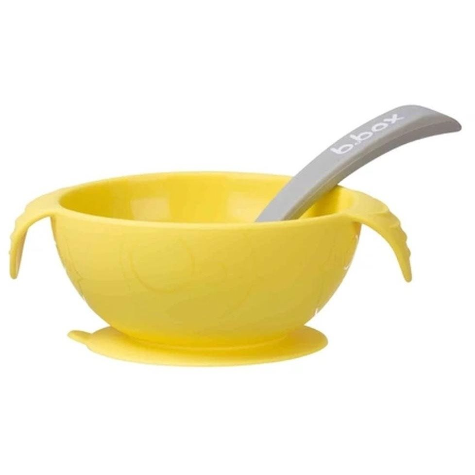 B.Box Szilikon tál kanállal - sárga (9353965004738)
