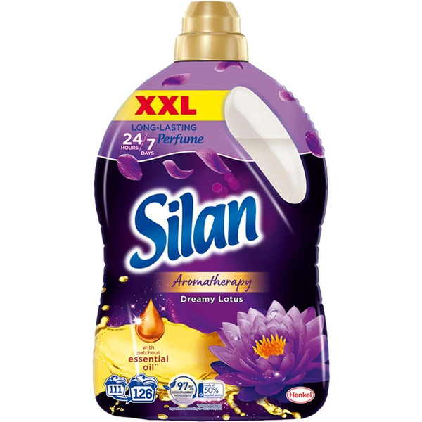 Płyn do płukania Silan 2x Płyn do płukania tkanin SILAN Aromatherapy Dreamy Lotus 126 prań 2,772l