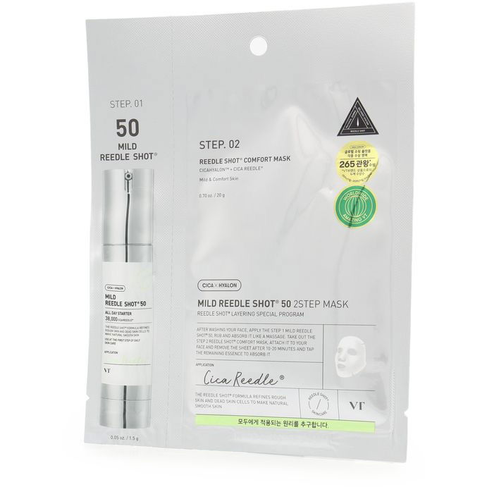 VT COSMETICS Mild Reedle Shot 50 2-Step Mask (8803463006020)