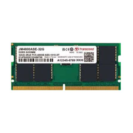 Transcend JetRAM 16GB 4800MHz DDR5 SO-DIMM Notebook RAM