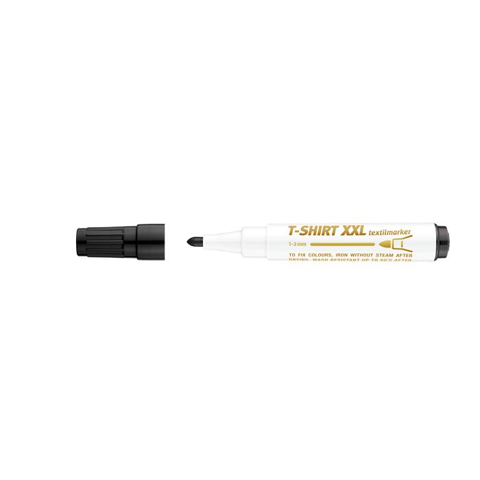 ICO XXL T-Shirt 1-3mm Textilmarker - Fekete (9580088039)