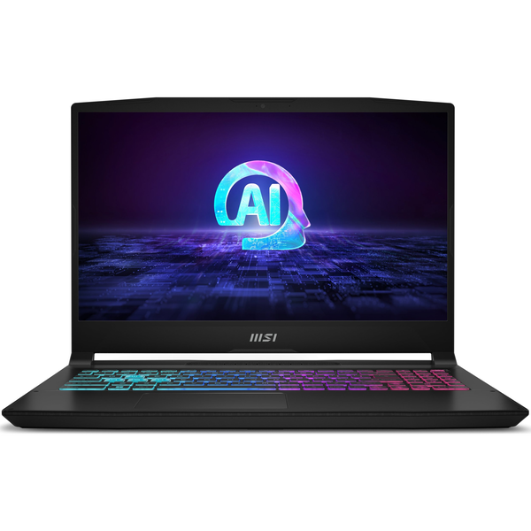 MSI Katana A15 AI B8VG-454NL AMD Ryzen™ 9 8945HS Laptop 39,6 cm (15.6") Full HD 16 GB DDR5-SDRAM 1 TB SSD NVIDIA GeForce RTX 4070 Wi-Fi 6E (802.11ax) Windows 11 Home Fekete