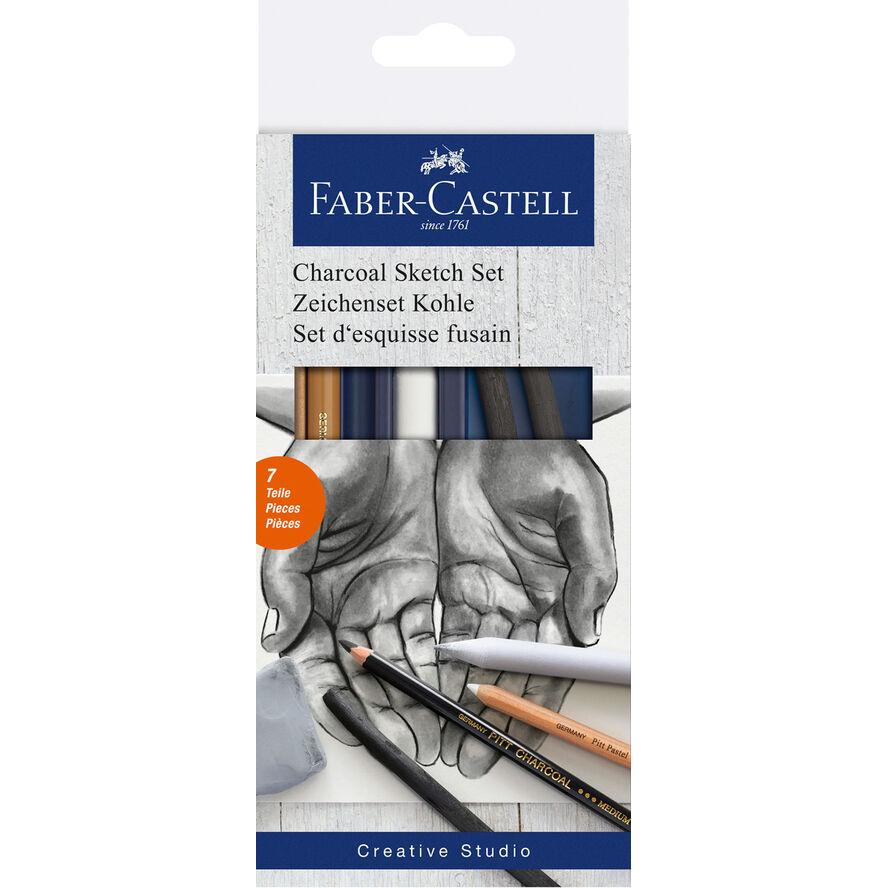 Faber-Castell Charcoal Sketch készlet, 7 darabos (114002)