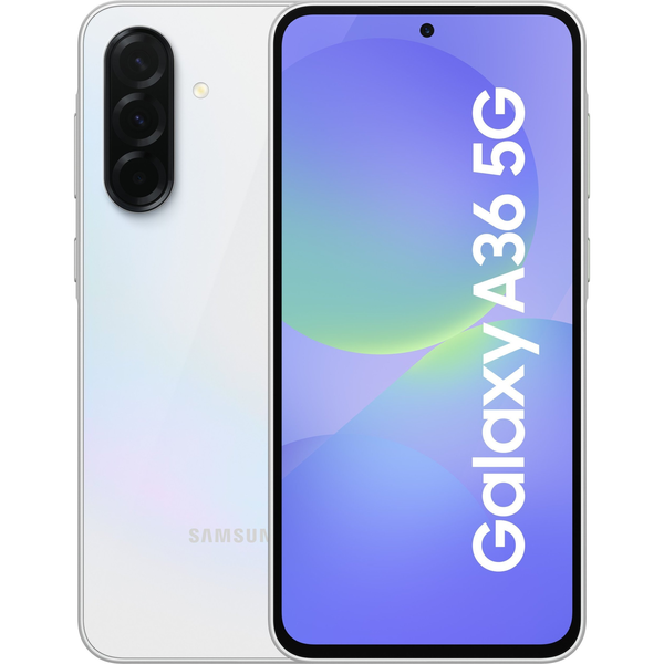 Samsung Galaxy A36 17 cm (6.7") Dual SIM Android 15 5G USB Type-C 8 GB 256 GB 5000 mAh Hvid