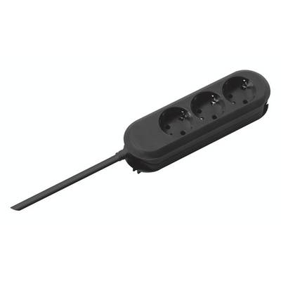 Bachmann 387.172 Elosztó kapcsoló nélkül Fekete Védőérintkezős 1 db (387.172)