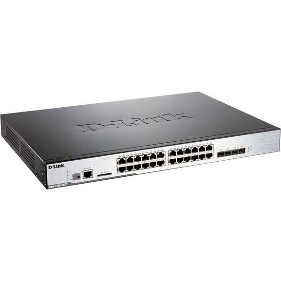 D-Link DWS-3160-24PC netværksswitch Administreret L2+ Strøm over Ethernet (PoE) 1U