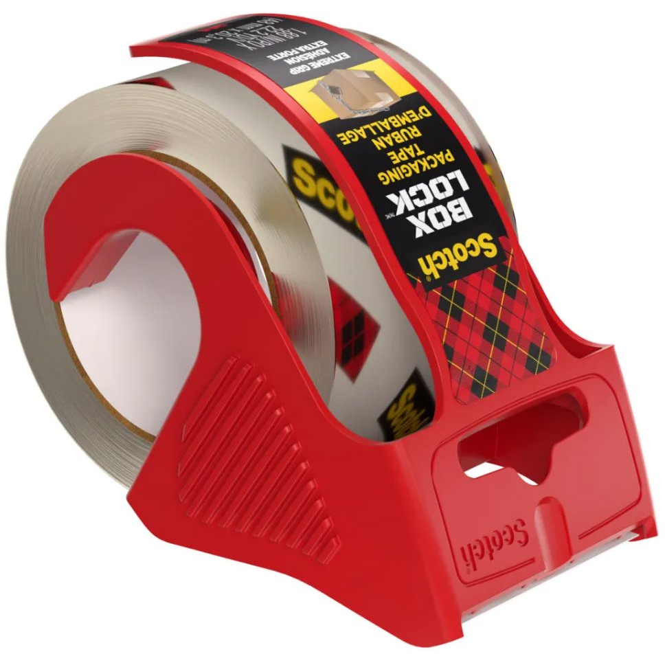 SCOTCH Box Lock Csomagolószalag adagolóval, 48 mm×20,3 m (7100263095)