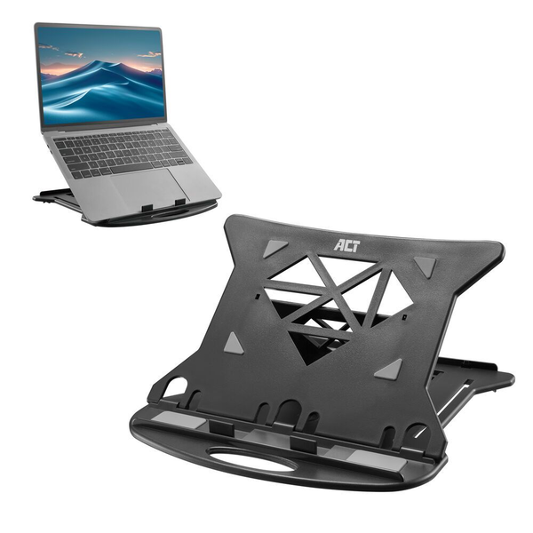 ACT AC8150 stojan na laptop Čierna 39,6 cm (15.6")