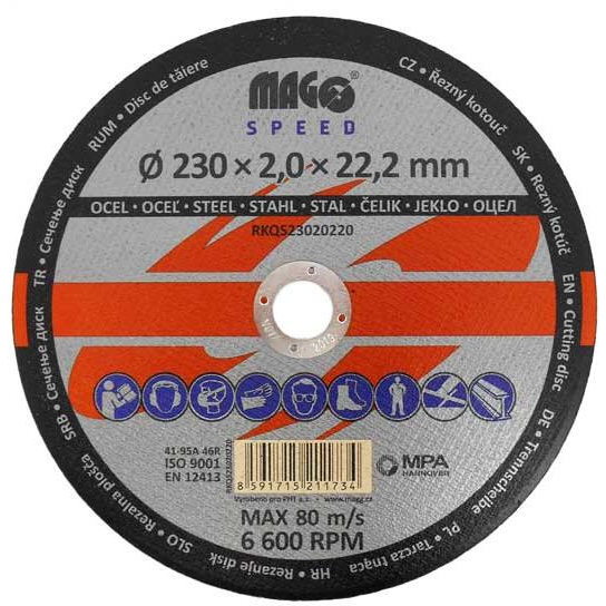 MAGG SPEED Fémvágó korong, 230×2,0×22 mm (RKQS23020220)