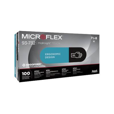 Ansell MICROFLEX  100 db Nitril Eldobható kesztyű Méret (kesztyű): 9 EN 374-5, EN 374-2, EN 374-4, EN 21420:2020, EN 455, EN 374-1 ISO 21420:2020, ISO (93732090)