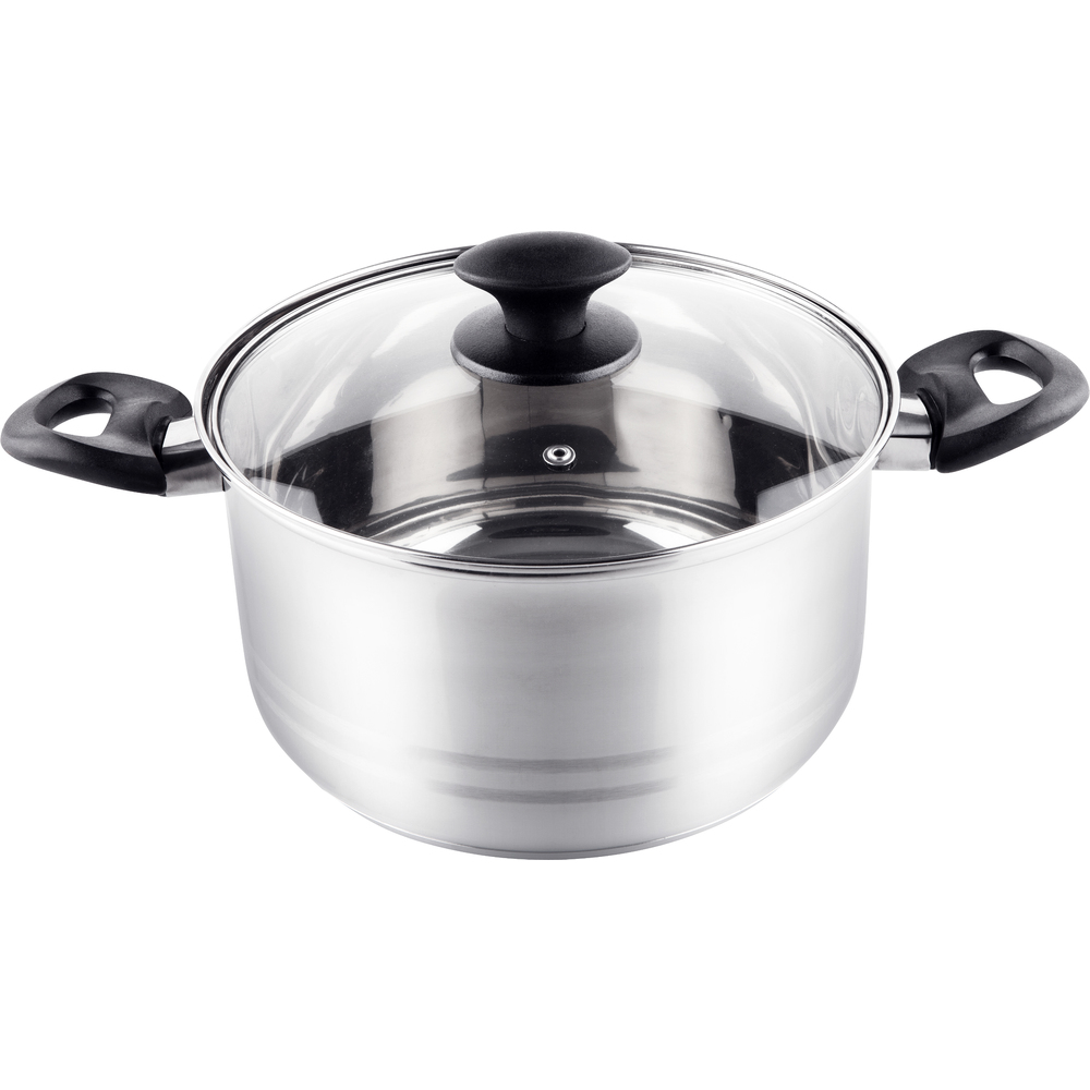 Lamart LTB2212 Leger 4.7L/22cm Lábas üveg fedővel - Inox (LTB2212)