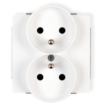  Karlik Gniazdo Deco, moduł biały 2X - DGPR-2z