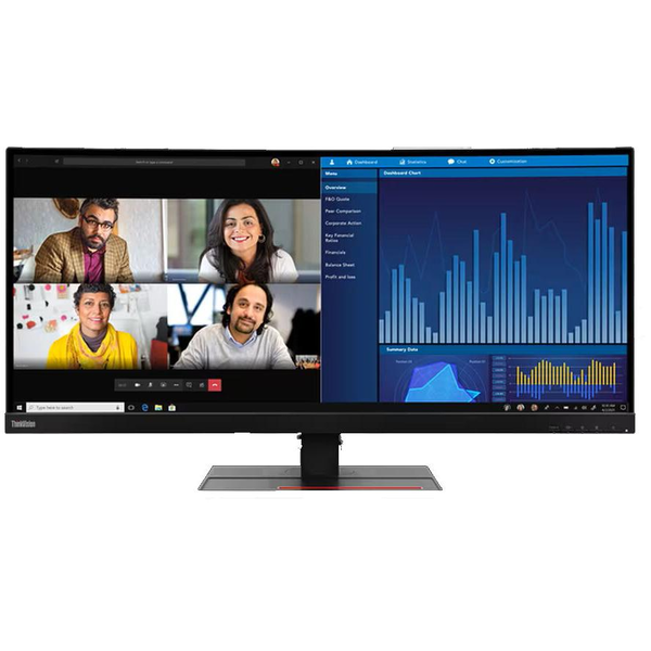 Lenovo ThinkVision P34w-20 LED display 86,7 cm (34.1") 3440 x 1440 Pixeles Wide Quad HD Negro