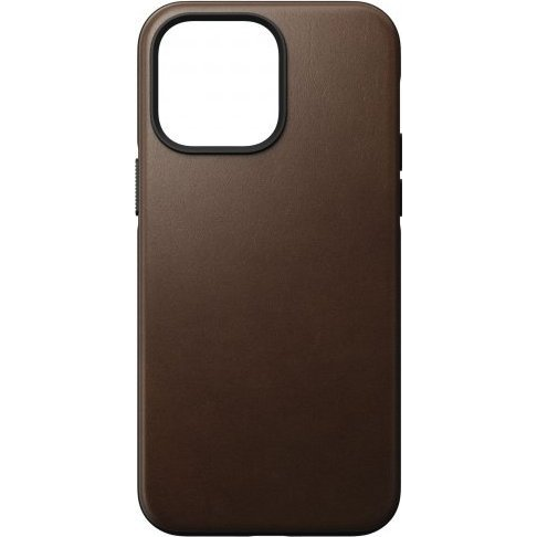 Nomad iPhone 14 Pro Max Bőr Hátlapvédő tok - Sötétbarna