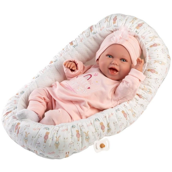 Llorens 74122 New Born - valósághű baba hangokkal, puha anyagból készült testtel - 42 cm