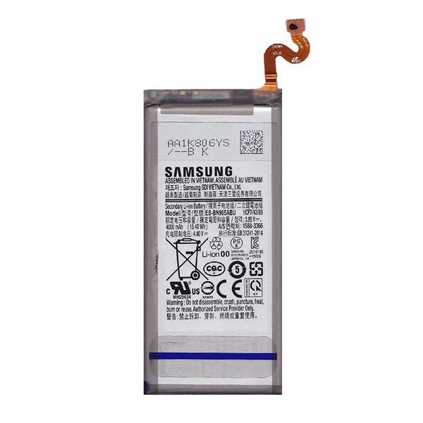 Samsung akku 4000mAh LI-ION  Galaxy Note 9 (SM-N960F) "Gigapack csomagolás" (EB-BN965AB / GH82-17562A)