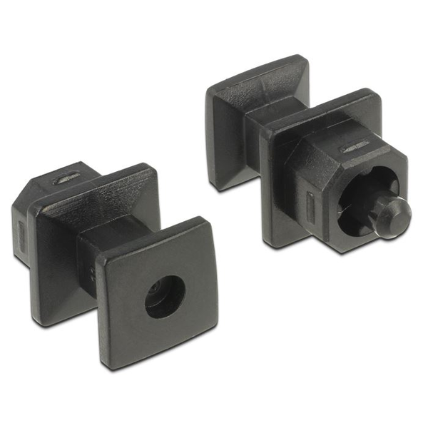 DELOCK Staubschutz für TOSLINK-Bu. m.Griff schwarz 10 St.