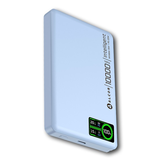 Външна батерия Alcor MS10000 10 000 mAh — MS10000BLUE, синя