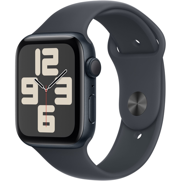 Apple Watch SE 44mm Midnight Aluminium Case with Midnight Sport Band - S/M