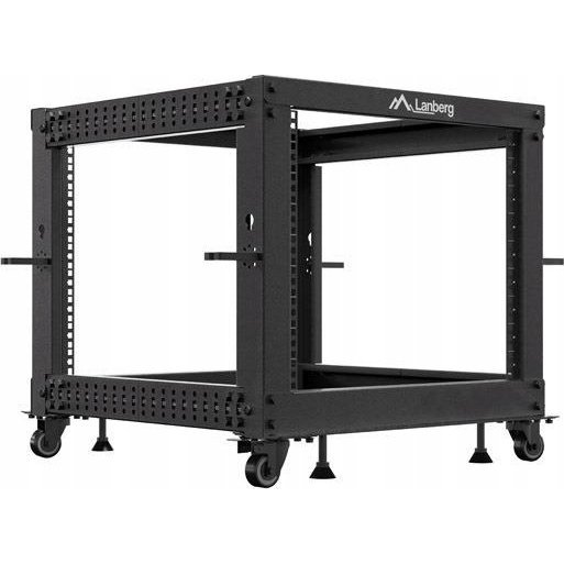 LANBERG OPEN RACK 19" 9U 600X600-1100 ADJUSTABLE BLACK