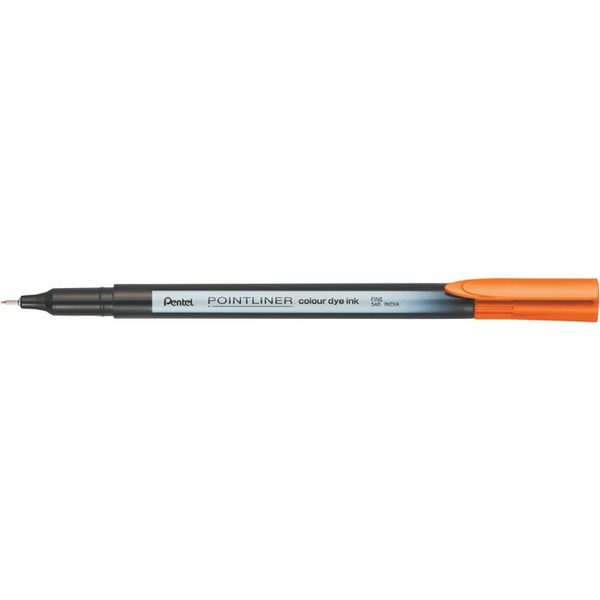 Pentel Tűfilc, 0,4 mm,  "Pointliner", narancssárga (PENS40F)