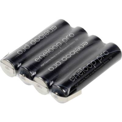 Mikro ceruza akkupack, forrfüles NiMH ZLF AAA 4,8V 900 mAh 42mm x 10.5 mm x 44.5 mm Sanyo XX (powered by eneloop) (137387)