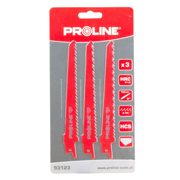  Pro-Line Brzeszczoty do piły szblastej do drewna 152mm 3szt. (93123)