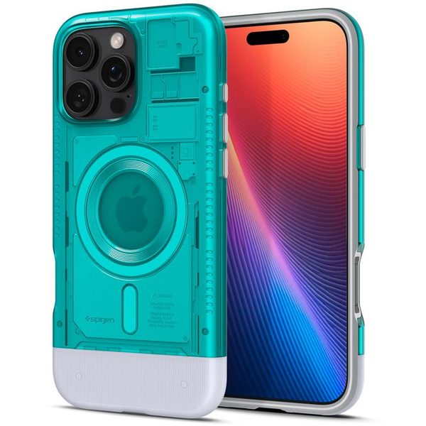 Spigen Classic C1 MagSafe Bondi Blue iPhone 16 Pro tok