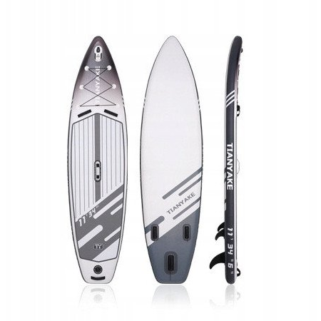 Paddleboard 335x86x15 cm s príslušenstvom bielosivý