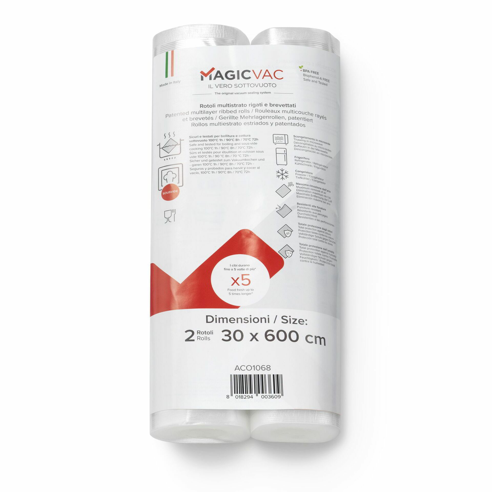 MagicVac ACO1068 Vákuum csomagoló fólia (6 m/tekercs) (14786)