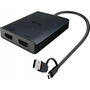 I-TEC USB-A/C 2X HDMI ADAPTER DUAL 4K HDMI VIDEO ADAPTER