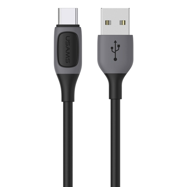 Cablu Usams Jelly Series Fast Charging USB la Type-C, 3A, 1m, Negru