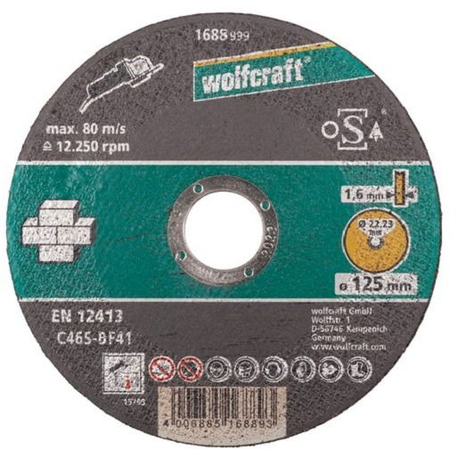 WOLFCRAFT - Kővágó tárcsa 125mm (4006885168893)