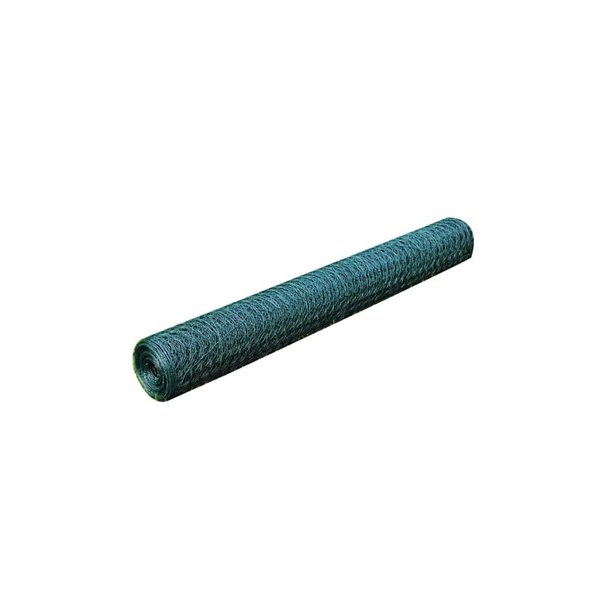 vidaXL Ogrodzenie z siatki, galwanizowane, PVC, 25x1 m, zielone