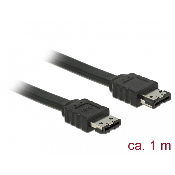 Delock Kabel eSATA 3 Gb/s Buchse > eSATA Buchse 1 m schwarz