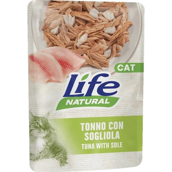 LIFE CAT sasz.70g TUNA + SOLE /30