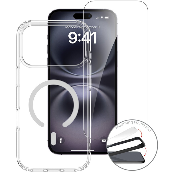 Funda Magsafe Para Iphone 17 Pro Max Serie Pack Premium Con Vidrio Templado 9h