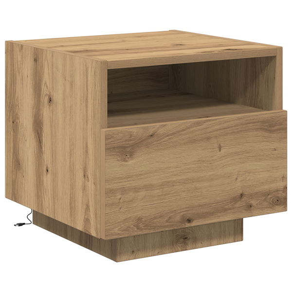 vidaXL Stolik Nocny Artisan Oak Lite drewno Kompaktowy Przechowywanie