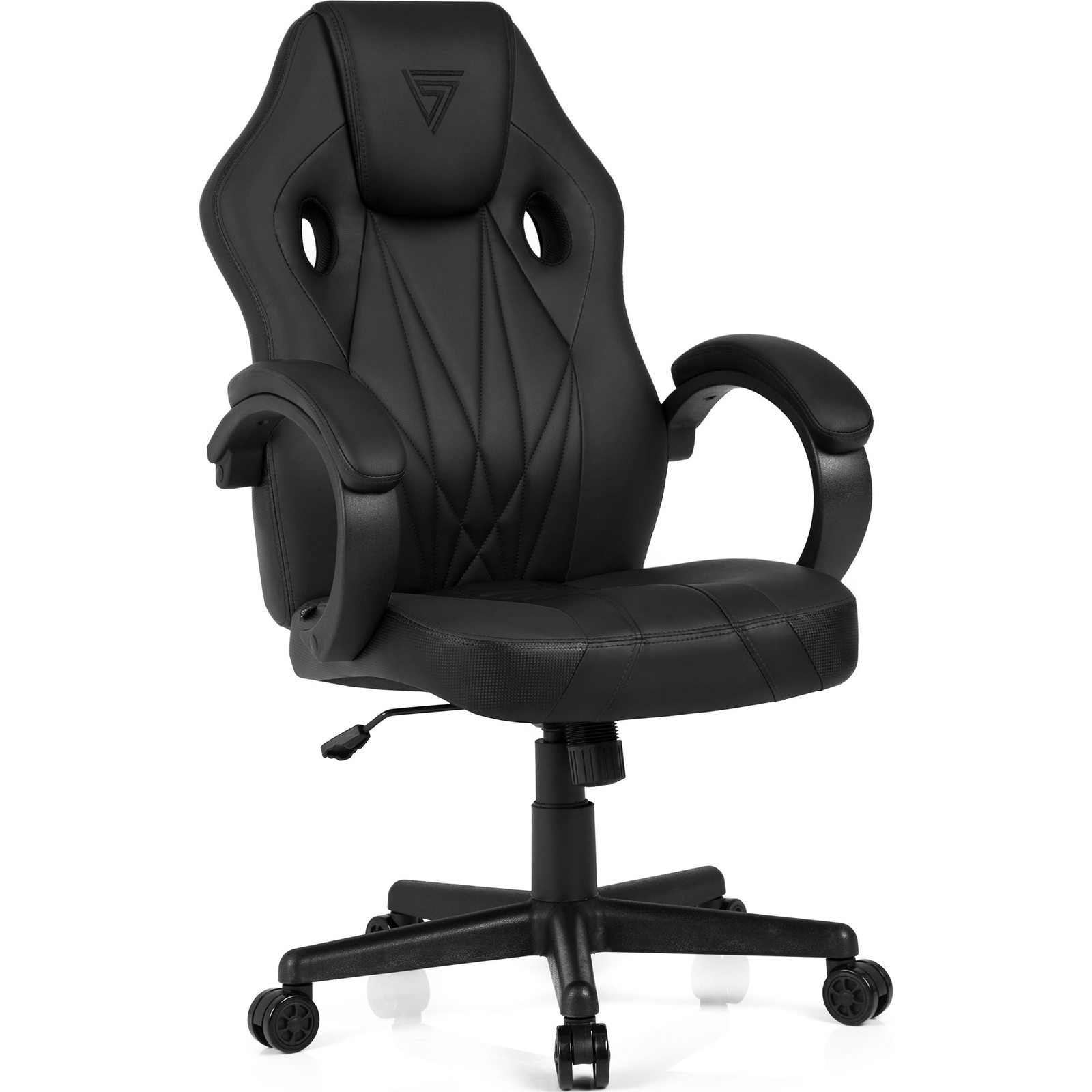 SENSE7 Spellcaster Gamer Szék Fekete Műbőr (5907783039720)