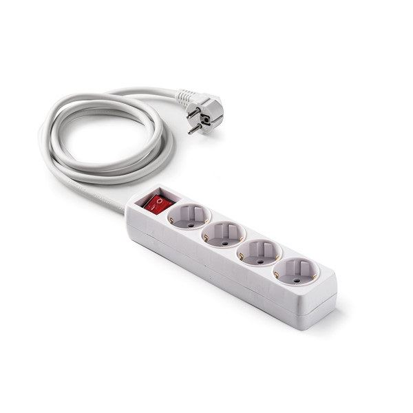 Famatel vez.+kapcsoló 16A-250V 3m 4-es hosszabbító (9/804) (9/804)