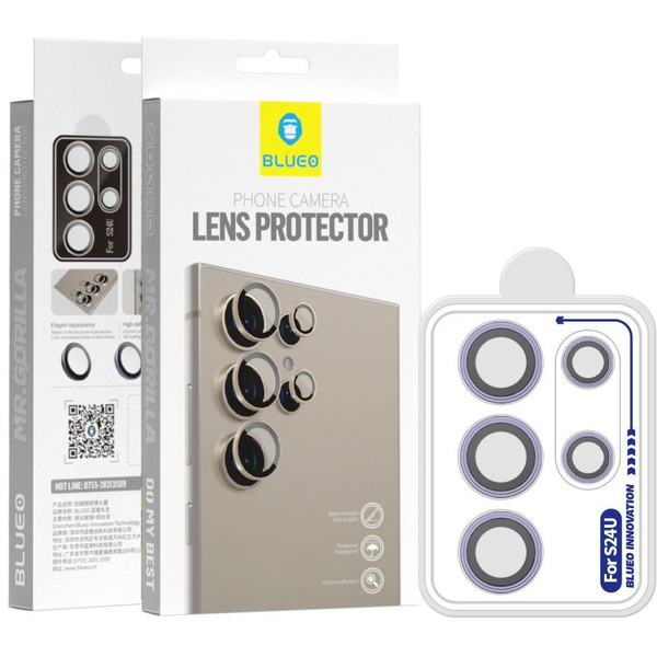 SKLO NA FOTOAPARÁT pro SAMSUNG GALAXY S24 ULTRA SKLO NA ČOČKY BLUEO