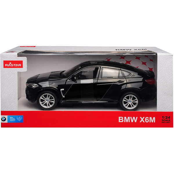 BLACK METALLIC BMW X6M CAR 1 TO 24 SCALE