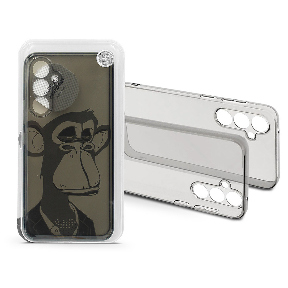 Samsung SM-A546 Galaxy A54 5G szilikon hátlap - Gray Monkey - átlátszó (HF239007)