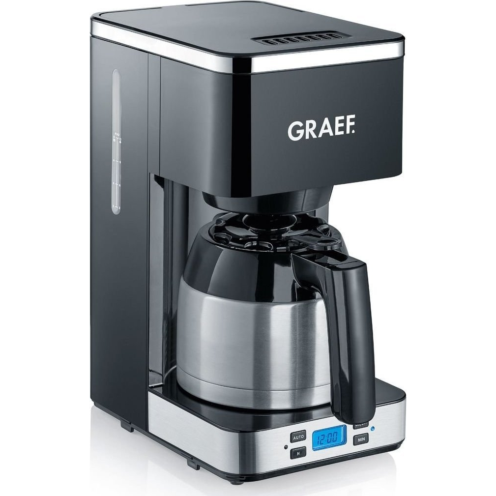 Graef FK 512 Kávéfőző Fekete Kapacitás, csésze=8 Hőszigetelt kiöntő, Időzítőfunkció, Kijelző (Z102416)