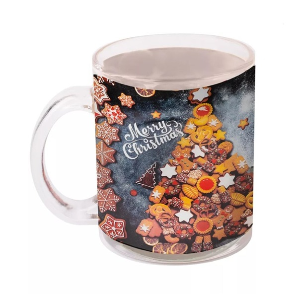 IRIS üveg bögre mézeskalács minta 9,7cm (102011)